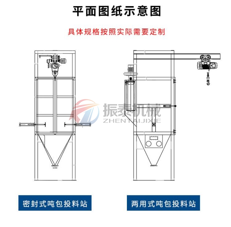 工業(yè)廢鹽噸袋拆包機(jī)款式可選